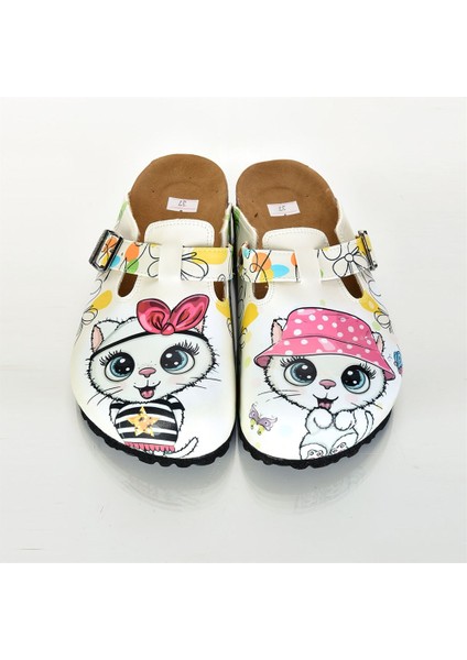 Azizsahinshoes 6302 Şapkalı Kedili Sabo Terlik fiyatları