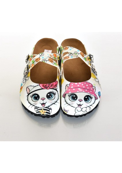 Azizsahinshoes 6301 Şapkalı Kedi Çapraz Sabo Terlik fiyatları