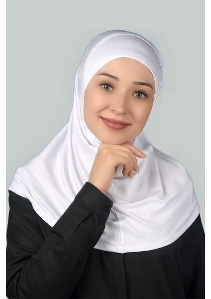 Hazır Türban Pratik Eşarp Tesettür Hijab - Namaz Örtüsü -Beyaz fırsatları