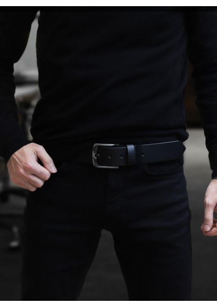 Erkek Kemer 3,5 cm %100 Deri