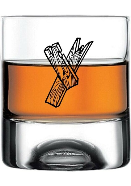 Y Harfi Yazılı Holiday Viski Bardağı