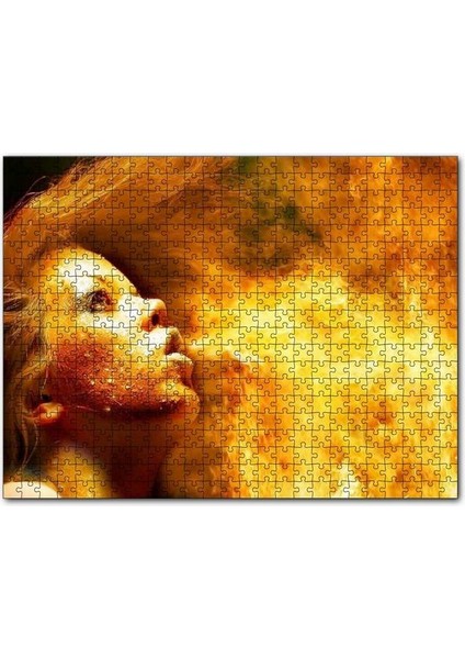 Alev Soluyan Alev Saçlı Kadın 120 Parça Puzzle Yapboz Mdf (Ahşap)