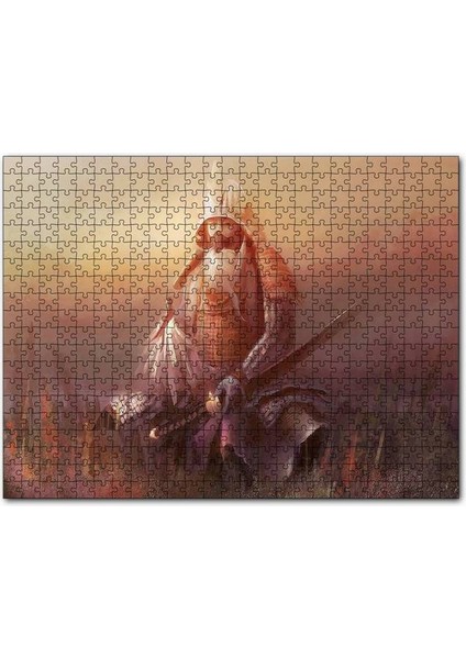 Zırhı ve Silahlarıyla Samuray 120 Parça Puzzle Yapboz Mdf (Ahşap)
