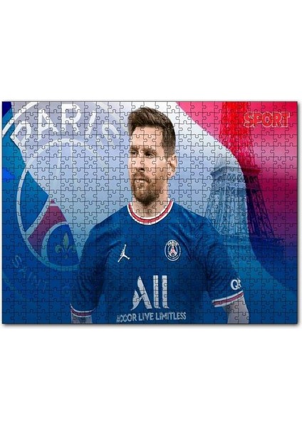 Messi Psg Görseli 120 Parça Puzzle Yapboz Mdf (Ahşap)