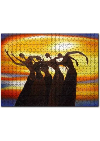 Dans Eden Afrikalı Kadınlar 1000 Parça Puzzle Yapboz Mdf (Ahşap)