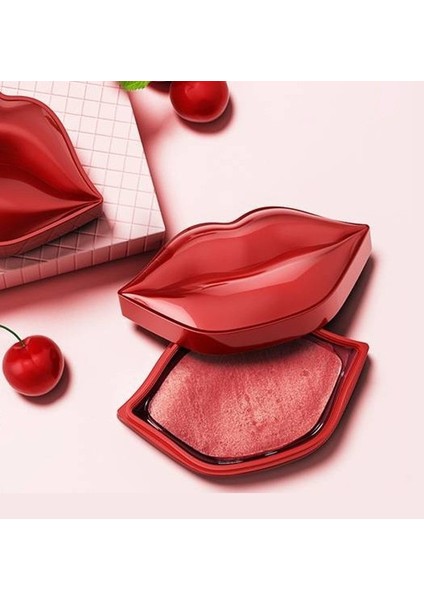 Kiraz Dudaklar Cherry Collagen Dudak Bakım Maske Seti 60 gr - 20 Adet