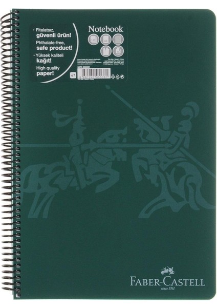 Şovalye Spiralli Defter A4 Çizgili 140 Yaprak 000047