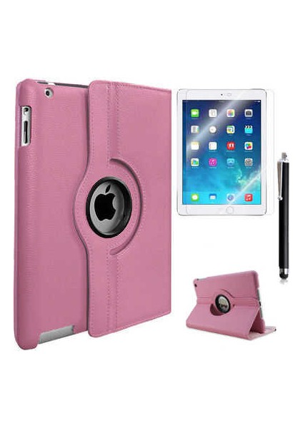 HTStore Apple iPad Mini 5 Htstore Htstore Zore Dönebilen Standlı Kılıf-Pembe