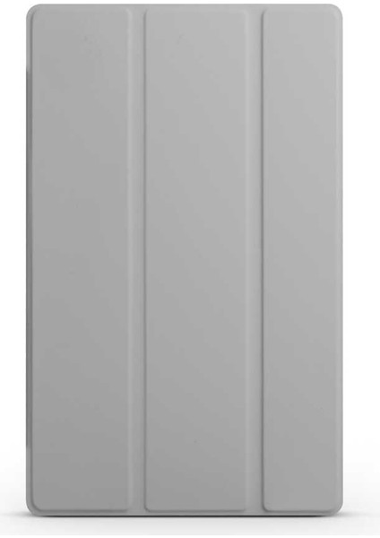 Lenovo M10 TB-X306F Gen.2 Htstore Htstore Zore Smart Kapak Standlı 1-1 Kılıf-Gri