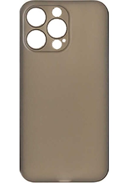 Apple iPhone 13 Pro Kılıf Htstore Eko Pp Kapak-Füme