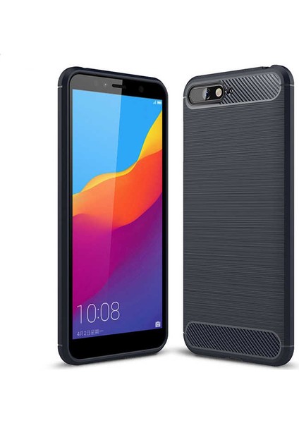 Huawei Y6 2018 Kılıf Htstore Zore Room Silikon-Lacivert