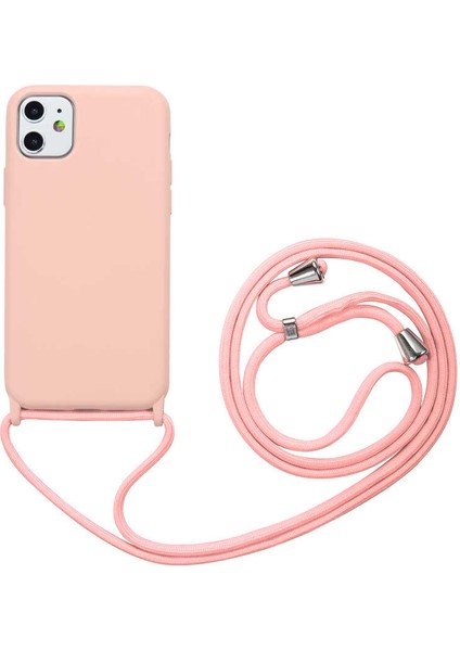 Apple iPhone 11 Kılıf Htstore Zore Ropi Kapak-Pembe Açık