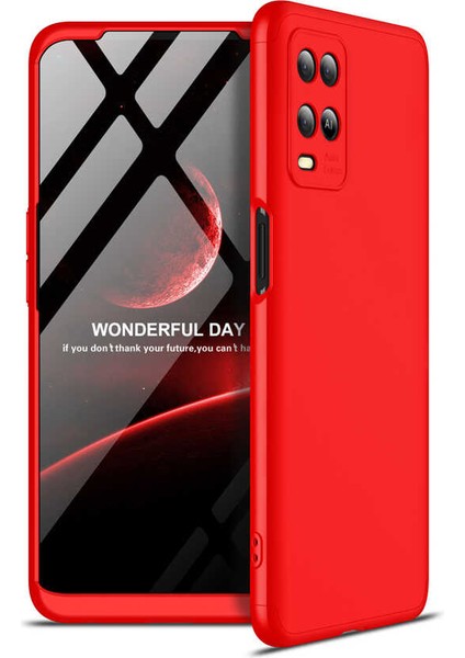 Oppo A54 4g Kılıf Htstore Zore Ays Kapak-Kırmızı