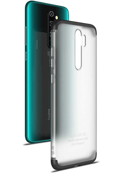 Xiaomi Redmi Note 8 Pro Kılıf Htstore Zore Nili Kapak-Siyah