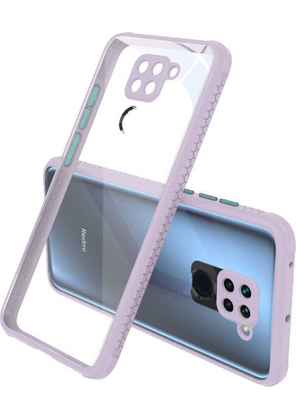 Xiaomi Redmi Note 9 Kılıf ​​htstore Zore Kaff Kapak-Mor
