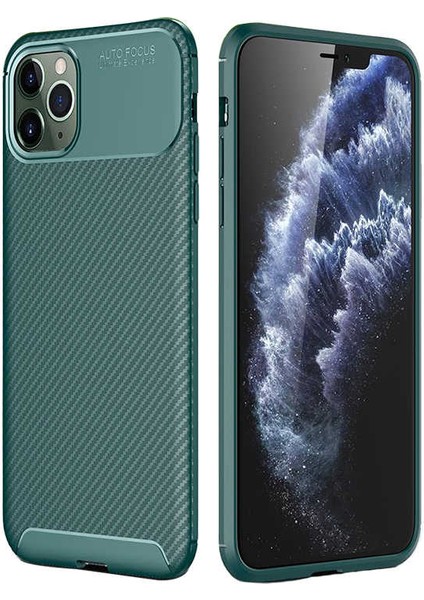 Apple iPhone 11 Pro Kılıf Htstore Zore Negro Silikon-Yeşil