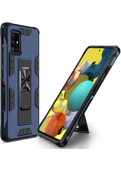 Galaxy A51 Kılıf Htstore Zore Volve Kapak-Lacivert