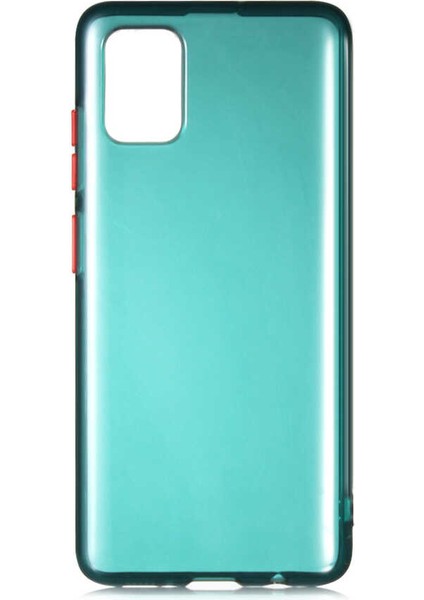 Galaxy A51 Kılıf Htstore Zore Bistro Kapak-Koyu Yeşil