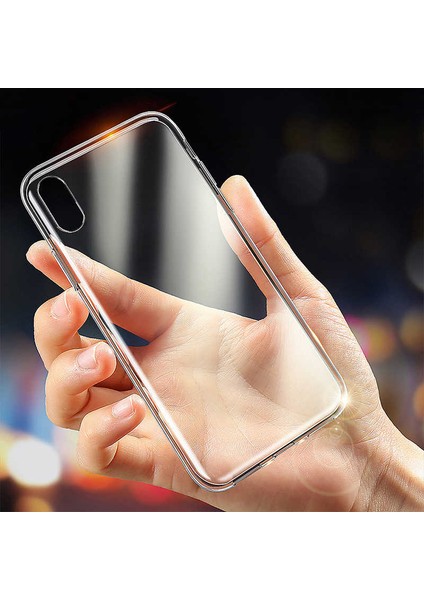 Apple iPhone Xr 6.1 Kılıf Htstore Zore Imax Silikon Kılıf-Renksiz