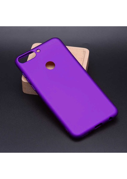 Huawei Y7 2018 Kılıf Htstore Premier Silikon-Mor