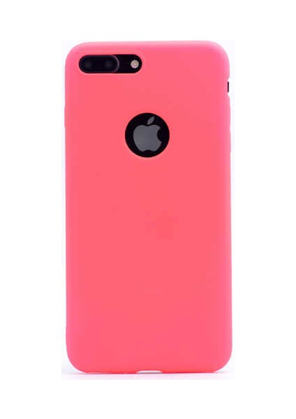 Apple iPhone 8 Kılıf Htstore Zore Premier Silikon-Pembe