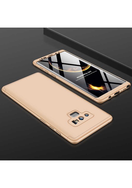 Galaxy Note 9 Kılıf Htstore Zore Ays Kapak-Gold