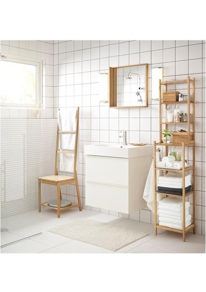 Ragrund Banyo Raf Ünitesi Bambu  33 x 163 Cm