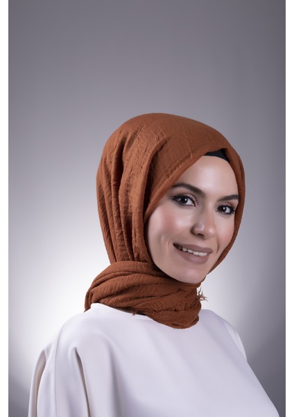 Kiremit Düz Klasik Şal Bürümcük Şal 202104_05
