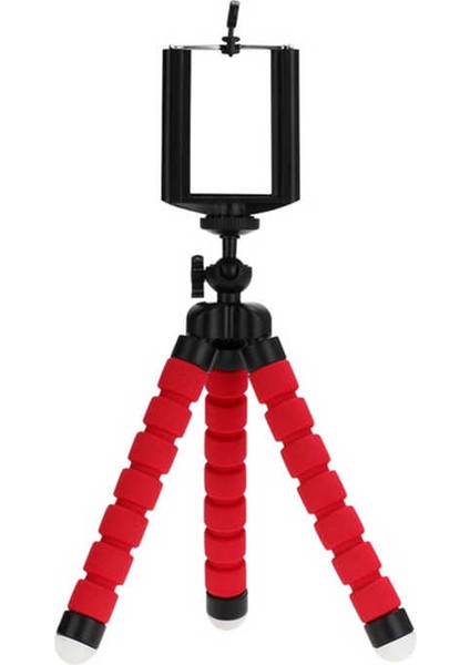 Zore Tr1 Kısa Tripod Sünger Ayaklı-Kırmızı