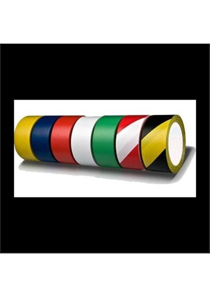 MFK 5 cm - 30 mt Pvc Yer Işaretleme Bantı Sarı-Siyah