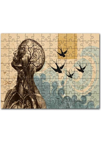 Sanatsal Anatomi 255 Parça Puzzle Yapboz Mdf (Ahşap)