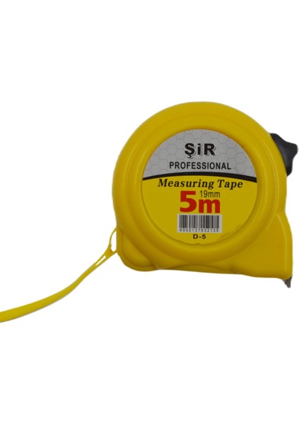 Profesyonel Şerit Metre Mezura 5 Metre 19 mm D5 Gkh