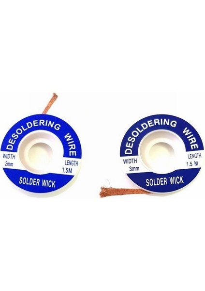 ZD-180 Lehim Temizleme Teli 2li Set 2-3mm