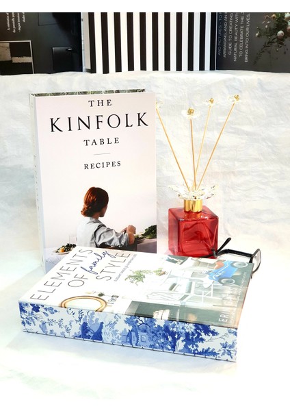 Dekoratif Kutu Elements&kinfolk 2'li Kitap Kutu Set