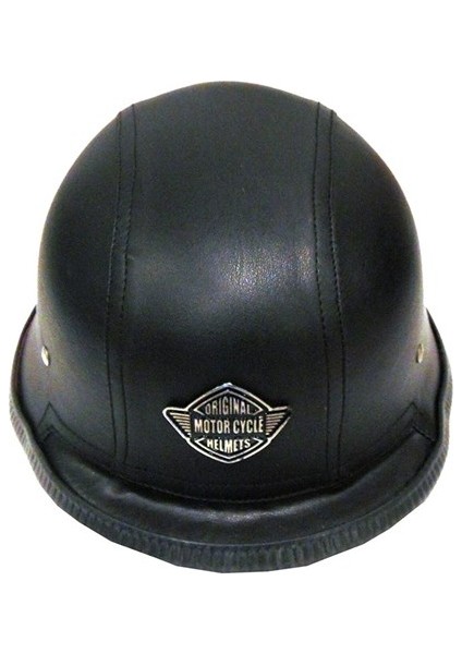 Deri Kask Chopper (S Beden)