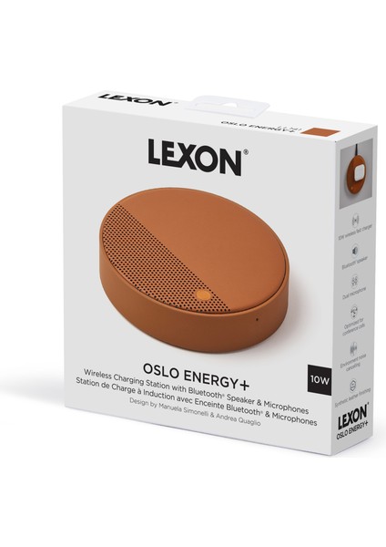 Lexon Oslo Energy + Kablosuz Şarj Cihazı ve Bluetooth Hoparlör Siyah