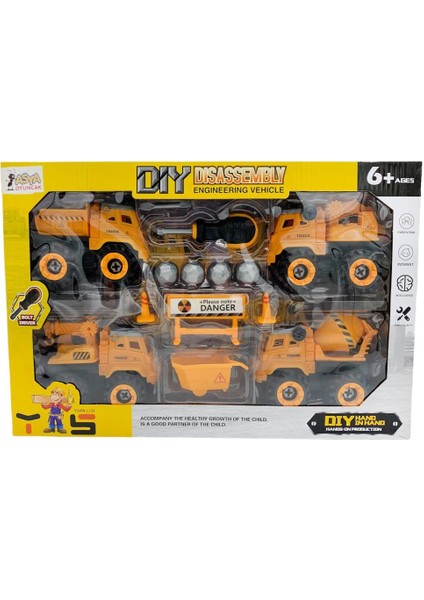 Sök-Tak Inşaat Araçları ve Aksesuarları Oyun Seti