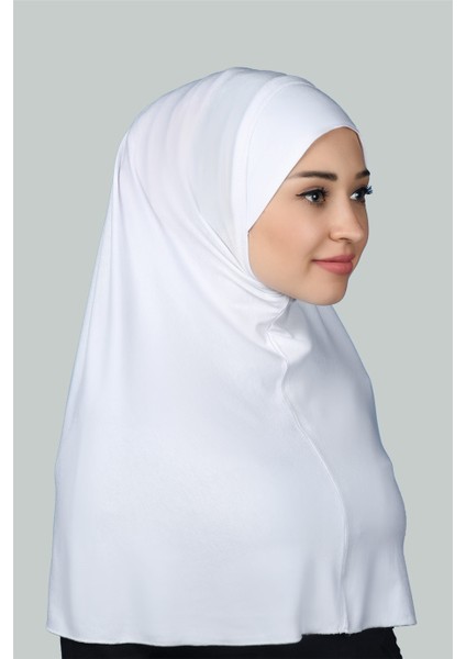 Hazır Türban Pratik Eşarp Tesettür Hijab - Namaz Örtüsü (Xl) - Beyaz fiyatları