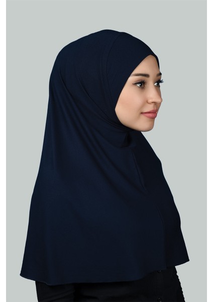 Hazır Türban Pratik Eşarp Tesettür Hijab - Namaz Örtüsü (Xl) - Lacivert fiyatları