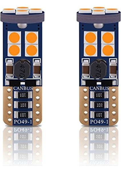 Ayarlı Amerikan Park Modülü ve T10 Turuncu Canbus LED Park Lamba Ampül
