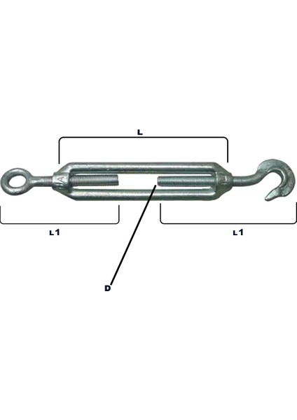 Meridyen Halat Gerdirme Çektirme 8 mm