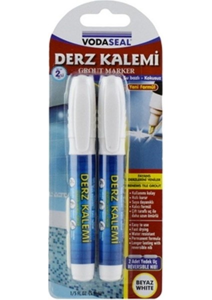 Beyaz Derz Kalemi 2 Li Set + Derz Kazıyıcı