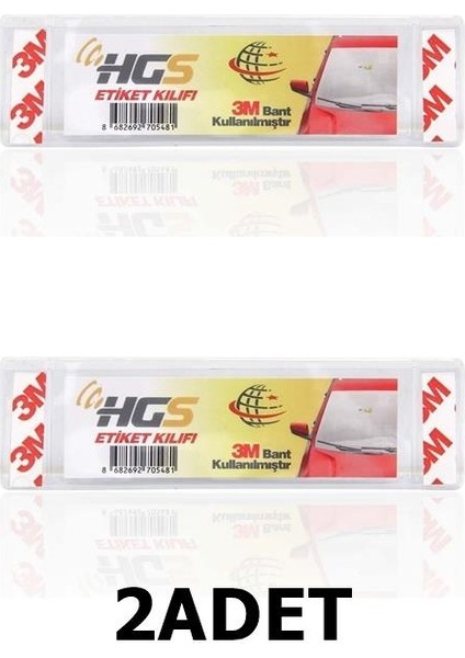 Hgs Etiket Kılıfı Etiket Kabı Pvc 3m Yapıştırıcılı 2022 Etiket Uyumlu 2ADET fırsatları
