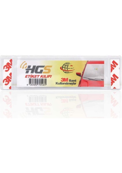 Hgs Etiket Kılıfı Etiket Kabı Pvc 3m Yapıştırıcılı 2022 Etiket Uyumlu 2ADET fiyatları