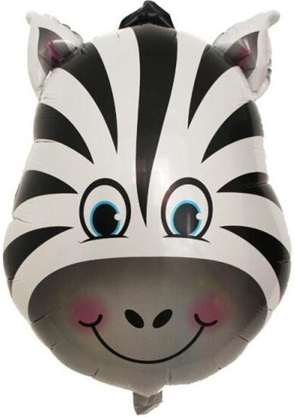 Parti Vitrini Zebra Kafası Safari Folyo Balon 45 x 64 cm