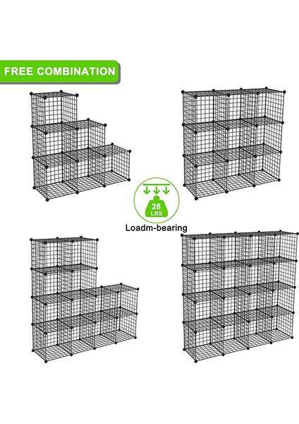 20 Bölmeli Çok Amaçlı Metal Tel Dolap Organizer