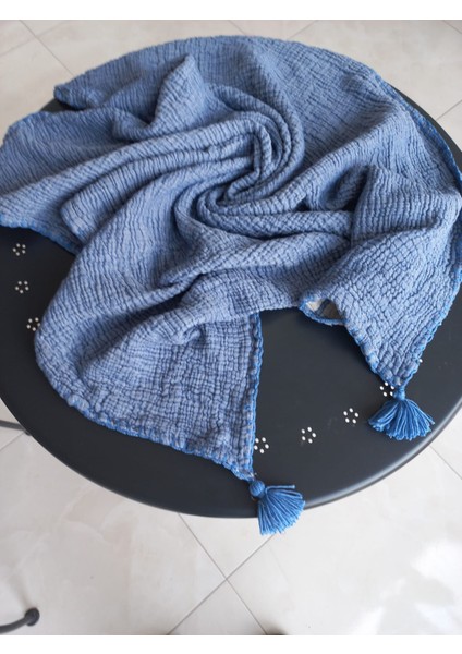 Byyurt Home Collection Vizon Ekru Bebek /çocuk Müslin Battaniye %100 Pamuk 4 Katlı Müslin