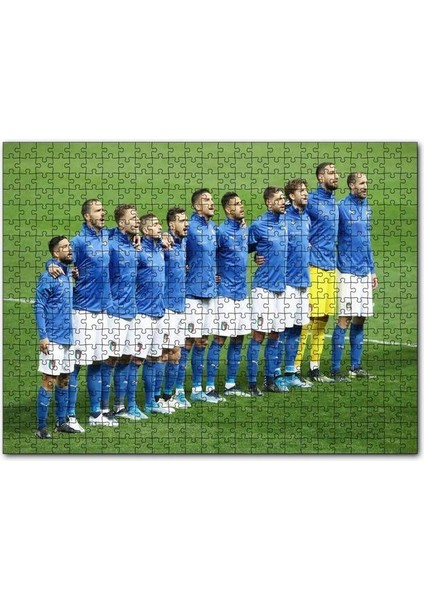 Euro 2021 Kupa Şampiyonu Italya 120 Parça Puzzle Yapboz Mdf (Ahşap)