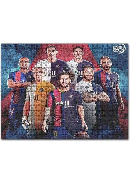 Futbol Devleri Psg De 120 Parça Puzzle Yapboz Mdf (Ahşap)