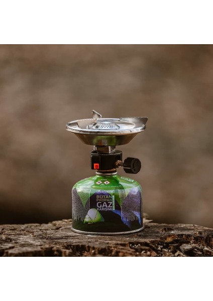 Siboplu Çakmaklı ve Rüzgarlıklı Kamp Ocak 230 Gram Tüplü Siboplu Çakmaklı ve Rüzgarlıklı Kamp Ocak 230 Gram Tüplü